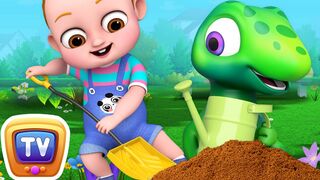 Gardening song - Baby Taku & Jumblikans Dinosaurs - ChuChuTV Toddler Learning Videos