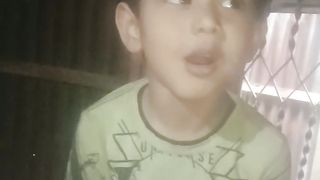 Playing my son