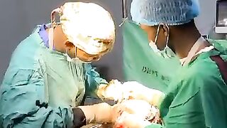 Doctor during surgery