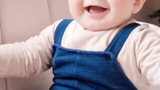 Baby laughing hysterically / baby funny video status