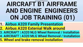 AIRCRAFT A320 B1 AIRFRAME AND ENGINE  ENGINEERS ON JOB TRAINING_01