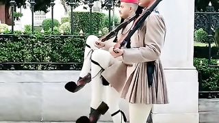 Evzones, the Presidential Guard of Greece.