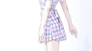 Adorable anime girl's dance moves