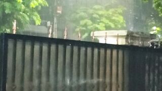 the lights were covered rain