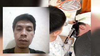 Botakin aja dek rambut ayahnya sekalian