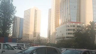 SLUM AND HIGHRISES IN THE MIDDLE OF ADDIS
