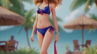 beautiful girl on beach