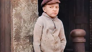 1921 - Charlie Chaplin 'The Kid'  Episode in colors. 4K 60fps