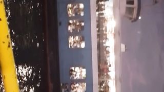 Ferry at night