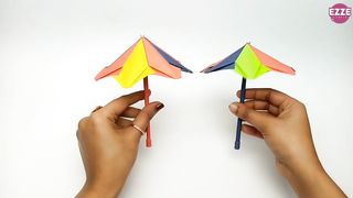 How to make a paper Umbrella // Origami Umbrella // Mini paper Umbrella