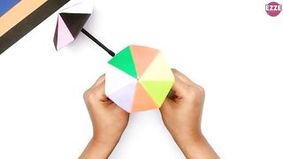 Easy way to make Paper Umbrella //Origami Umbrella // mini paper Umbrella