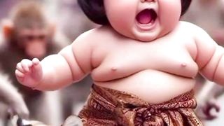 Very nice and beautiful little monko so cute #???? # video very funny videos #????????