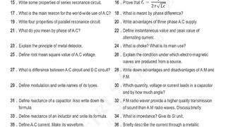 12th physics chap 16 alternating Current important short questions