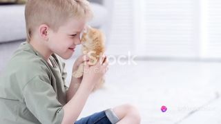 A Boy and His Cat