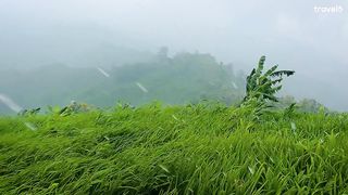 A symphony of rain and mountains, the purest form of nature's art...