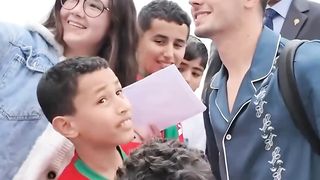 ابراهيم دياز يستقبله الجمهور المغربي
