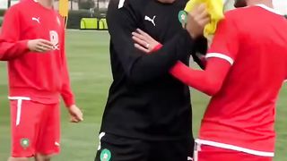 تدريبات المنتخب المغربي لمواجهة منتخب انݣولا