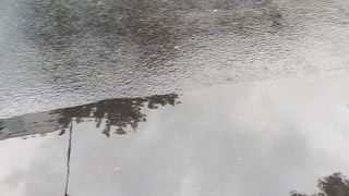 What a Raining day...a lot of puddles of rain water