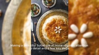 How to make a beautiful Sultan pie at home recipe and instructions