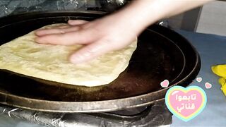 مسمن سخون مورقة بالحليب كيحمق ومقرمش