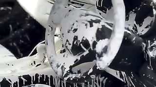 It was not worth transporting the paint in a new car