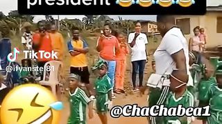 No be by force to greet the president