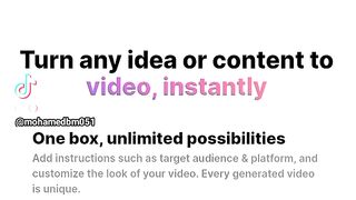 An artificial intelligence tool for generating videos