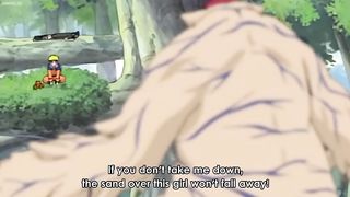 Kurama bites Onetails,Kurama Vs Shukaku! (Naruto Vs Gaara)