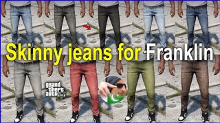 How to install Skinny jeans for Franklin in Gta 5 | Hafiz Gamerz | GTA V