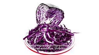 How to make red cabbage salad with creamy mayonnaise sauce
