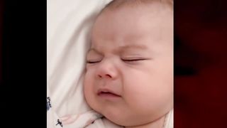 Baby sleeping reaction // viral video// funny