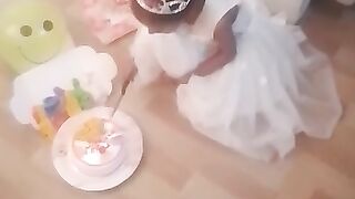 Cute Baby Girl Birthday Celebration