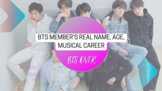 BTS Member's Real Name, Age, Musical Career