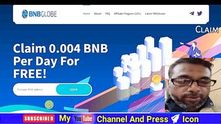 Claim Free 0.01 BNB Every Second  Free BNB Mining Site | BNB Mining Web | Claim Free Cryptocurrency with Farazaziz