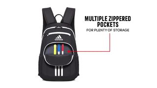 adidas Creator 2 Backpack, Black/White, One Size