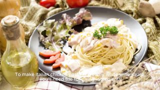 Italian chicken with white wine sauce is one of the most famous restaurants