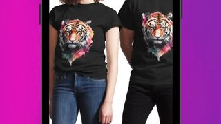 Colorful Tiger Front design