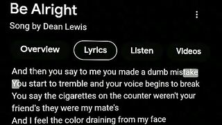 Be Alright - Dean Lewis