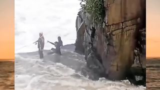 when fishing in unusual places