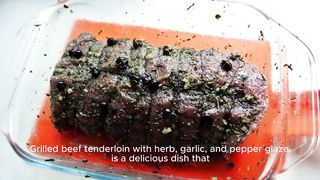 Recipe Roast beef with herbs, garlic and pepper