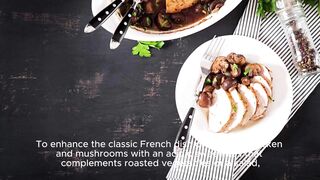 Enhancing classic French red wine with chicken and mushrooms a recipe for acidity and sweetness