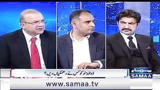 Sher Afzal Marwat Big Challenge to Nadeem Malik During Live Show - Nadeem Malik Live - SAMAA TV