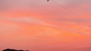 Incredible colors of the sky after sunset on the Phuket beach, Thailand.