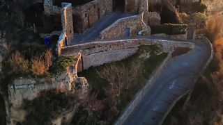 Civita di Bagnoregio is a medieval castle town with a picturesque location, Italy.