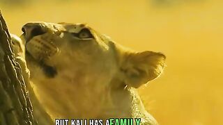 The lioness wanted to fight for food with the leopard