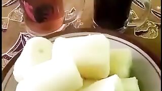 Delicious boiled cassava