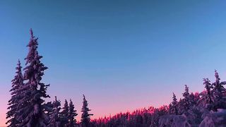 Gentle sunset in northern Norway.