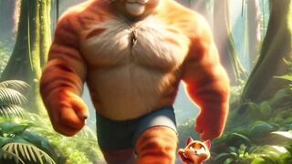 Body building cats wit for end