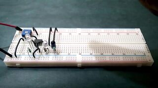 IR Proximity Sensor / Obstacle Detector circuit on Breadboard | LM358 Op-Amp projects