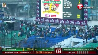 Rishad took 24 runs in one over by beating Hasaranga! Rishad Hossain